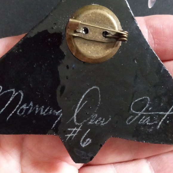 Art Nouveau Fairy Butterfly Brooch - Picture 5 of 5